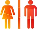 Toilet symbol illustration