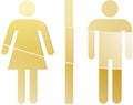 Toilet symbol illustration