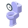 Toilet time icon isometric vector. Adult diaper Royalty Free Stock Photo