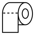 Toilet tissue paper roll icon