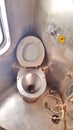 Toilet of a train