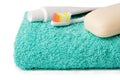 Toiletries (toothbrush, soap, towel)