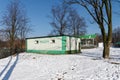 Toilets in Park Slaski in Chorzow, Poland Royalty Free Stock Photo