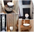 Toilets wc collage