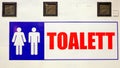 Toilette sign Royalty Free Stock Photo