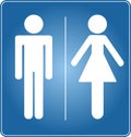 Toilette sign Royalty Free Stock Photo