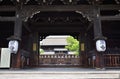 Toji-Temple's wooden gate, Kyoto Japan.