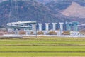 Tokai-Hokuriku Express way under construction in Gifu Prefecture,Japan Royalty Free Stock Photo