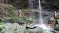 Tokai Rakan in waterfall at Nihon ji temple in Japan