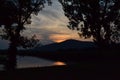 Tokaji hill in the evening Royalty Free Stock Photo