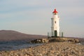 Tokarevskiy lighthouse in Vladivostok, Russia. Royalty Free Stock Photo