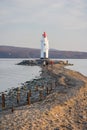 Tokarevskiy mayak lighthouse in Vladivostok, Russia Royalty Free Stock Photo