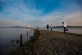 Tokarevsky Lighthouse on a summer evening in Vladivostok