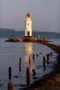 Tokarevsky Lighthouse on a summer evening in Vladivostok