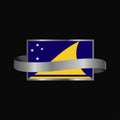 Tokelau flag Ribbon banner design