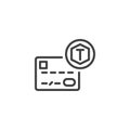 Tokenization line icon