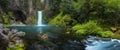 Toketee Falls is a waterfall in Douglas County, Oregon, United States, on the North Umpqua River.