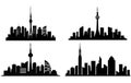 TOKIO Japan Asia City Skyline Vector,Tokyo city silhouette. Vector skyline illustration