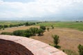 Panorama view from Ruins of Burana Tower in Tokmok, Kyrgyzstan