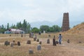 Ruins of Balasagun in Tokmok, Kyrgyzstan. Balasagun is part of the World Heritage Site