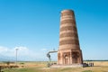 Ruins of Burana Tower in Tokmok, Kyrgyzstan. It is part of the World Heritage Site