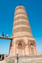 Ruins of Burana Tower in Tokmok, Kyrgyzstan. It is part of the World Heritage Site