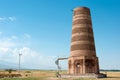 Ruins of Burana Tower in Tokmok, Kyrgyzstan. It is part of the World Heritage Site.