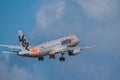 JetStar plane is taking off from Chubu Centrair International Airport