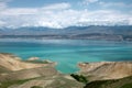 Toktogul highland mountain lake in Kyrgyzstan