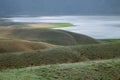 Toktogul highland mountain lake in Kyrgyzstan