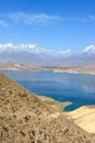 Toktogul Reservoir in autumn Royalty Free Stock Photo