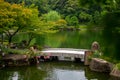 Tokugawaen , Japanese Gardenin Nagoya during summer sunny day at Nagoya Aichi , Japan : 31 August 2019 Royalty Free Stock Photo