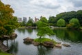 Tokugawaen , Japanese Gardenin Nagoya during summer sunny day at Nagoya Aichi , Japan : 31 August 2019 Royalty Free Stock Photo