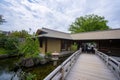 Tokugawaen , Japanese Gardenin Nagoya during summer sunny day at Nagoya Aichi , Japan : 31 August 2019 Royalty Free Stock Photo