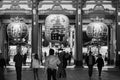 Tokyo Asakusa Sensoji temple square and giant lantern or Chochin at Hozomon gate