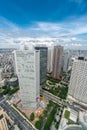 Aerial view of Shinjuku district from Tokyo Government Building