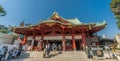 People wating in the line to pray at Kanda Myojin or Kanda Jinja. Shinto shrine located near Akihabara electric town