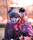 TOKYO - CIRCA NOV 24: Unidentified Japanese girl in Cosplay outfit poses for photo in Harajuku fashion area