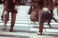 Tokyo City Commuters Royalty Free Stock Photo