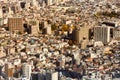 Tokyo city residence downtown aerial view Royalty Free Stock Photo