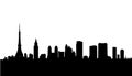 Tokyo city skyline vector Royalty Free Stock Photo