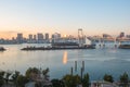 Tokyo city skyline view from Odaiba in Tokyo, Japan Royalty Free Stock Photo