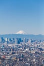 Tokyo city view and Mountain Fuji Royalty Free Stock Photo