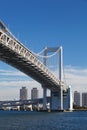 Tokyo city view,Rainbow bridge Royalty Free Stock Photo