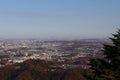 Tokyo city viewed from Mount Takao in Japan Royalty Free Stock Photo