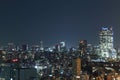 Tokyo cityscape at night Royalty Free Stock Photo