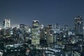Tokyo cityscape at night Royalty Free Stock Photo