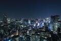 Tokyo cityscape at night Royalty Free Stock Photo
