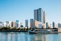 Sumida river and modern buildings in Tokyo, Japan Royalty Free Stock Photo