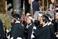 Men in a japanese cultural manifestation.